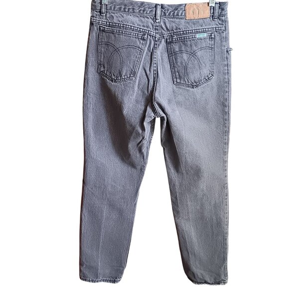 33x31 Vintage Sasson Men's Jeans Skater Gray Faded Jeans Designer Pockets 1980's - Picture 7 of 8